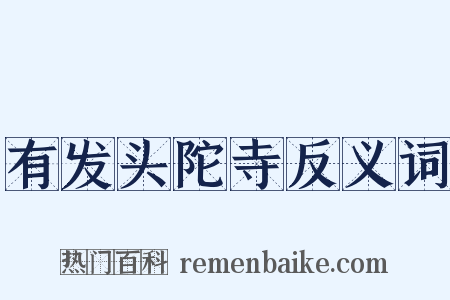 有发头陀寺反义词是什么意思的图片